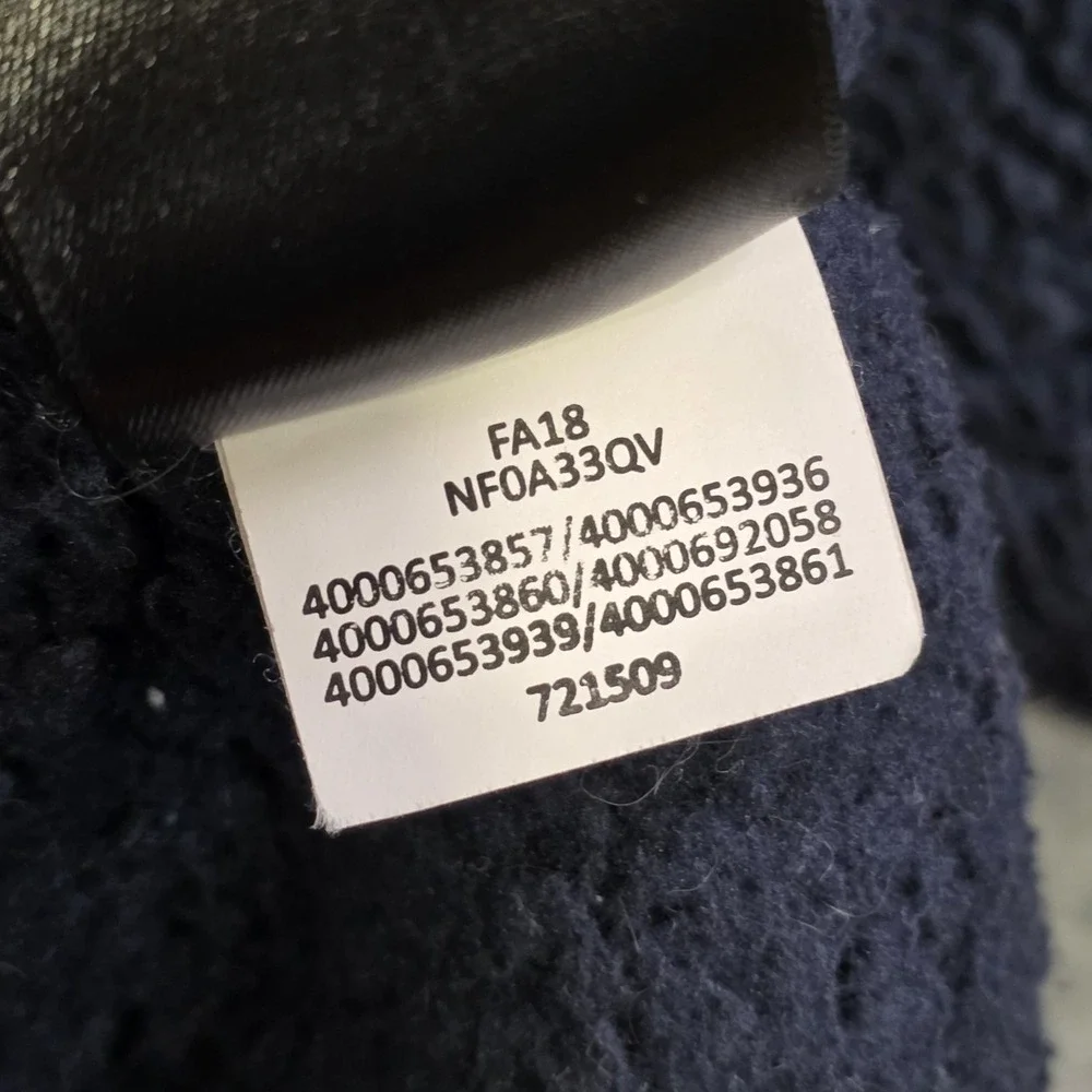 The North Face Campshire Hoodie Mens Small Blue Sherpa Fleece 1/4‎ Zip Pullover